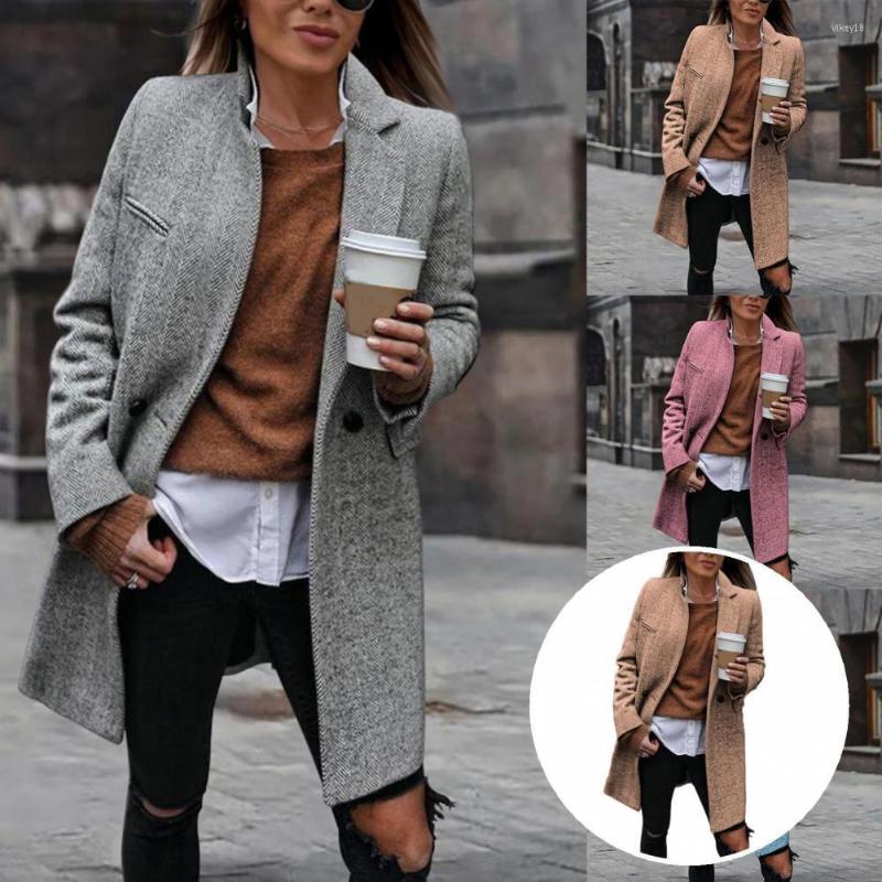 Women's Trench Coats Coat Outerwear Lady Woolen Soft Fabulous Cardigan Elegant Warm Lapel, Blue
Women's Trench Coats Coat Outerwear Lady Woolen Soft Fabulous Cardigan Elegant Warm Lapel, Blue