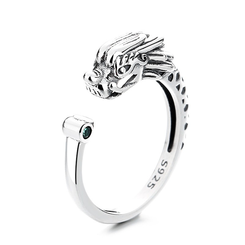 Retro 925 Sterling Silver Dragon Ring For Men Or Women Punk Wholesale Price 925 Silver Jewelry Zodiac Animal Finger Rings Adjustable
Retro 925 Sterling Silver Dragon Ring For Men Or Women Punk Wholesale Price 925 Silver Jewelry Zodiac Animal Finger Rings Adjustable