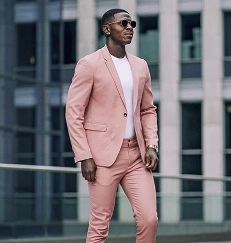 Street Style Dusty Pink Men Suits 2 Pieces Blazer Sets Formal Coat Pant Design Suits Tailor Made Man Blazers with Pants, Same as image
Street Style Dusty Pink Men Suits 2 Pieces Blazer Sets Formal Coat Pant Design Suits Tailor Made Man Blazers with Pants, Same as image