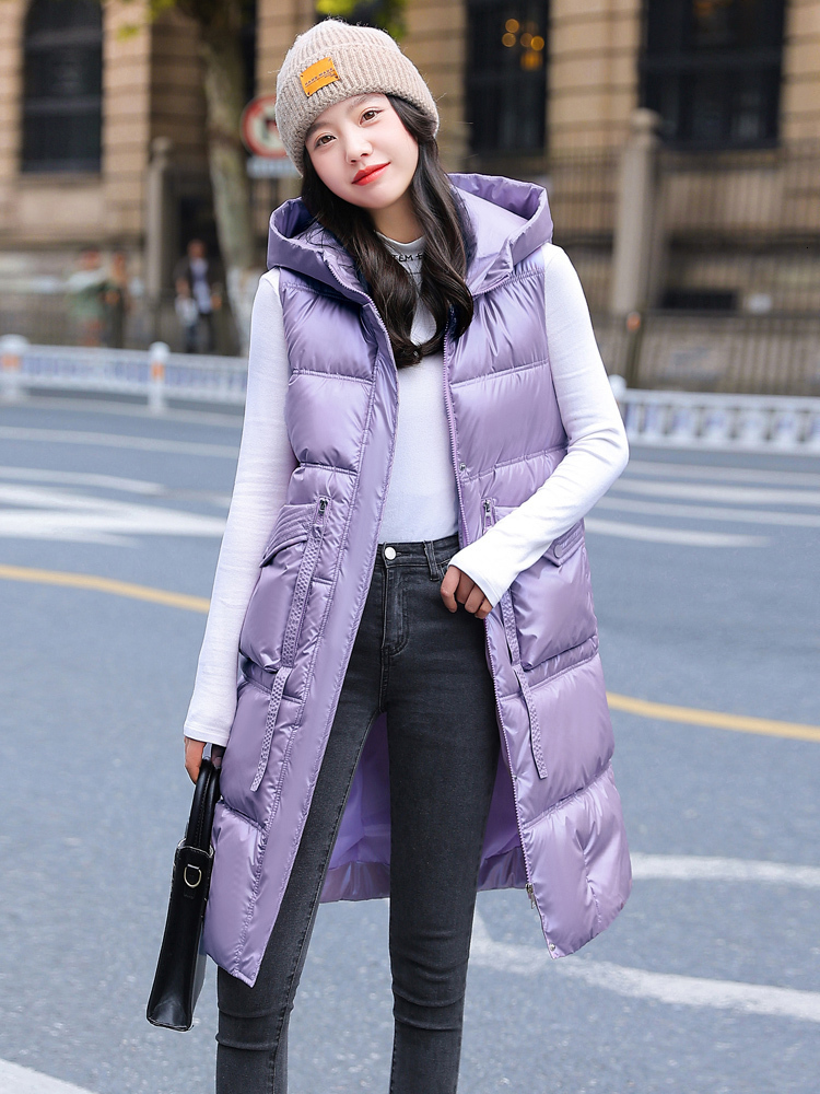 Women's Vests Big Pockets Women Winter Vest Hooded Cotton Padded Warm Sleeveless jacket Solid Thicken Ladies Waistcoat Long 221202, Gray
Women's Vests Big Pockets Women Winter Vest Hooded Cotton Padded Warm Sleeveless jacket Solid Thicken Ladies Waistcoat Long 221202, Gray