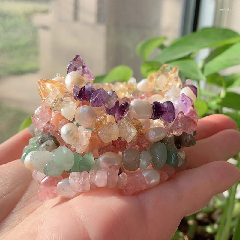 Strand Natural Baroque Pearl Bracelets Reiki Healing Rock Crystal Chips Gravel Stone Real Amethysts Citrines Pink Quartz Girl
Strand Natural Baroque Pearl Bracelets Reiki Healing Rock Crystal Chips Gravel Stone Real Amethysts Citrines Pink Quartz Girl