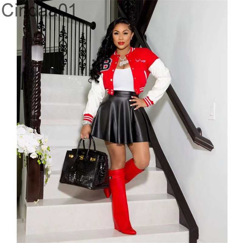 Plus Size 3xl Women Two Piece Dress Outfits Designer Letter Embroidery Baseball Jacket Panelled Skirt Set, Black
Plus Size 3xl Women Two Piece Dress Outfits Designer Letter Embroidery Baseball Jacket Panelled Skirt Set, Black