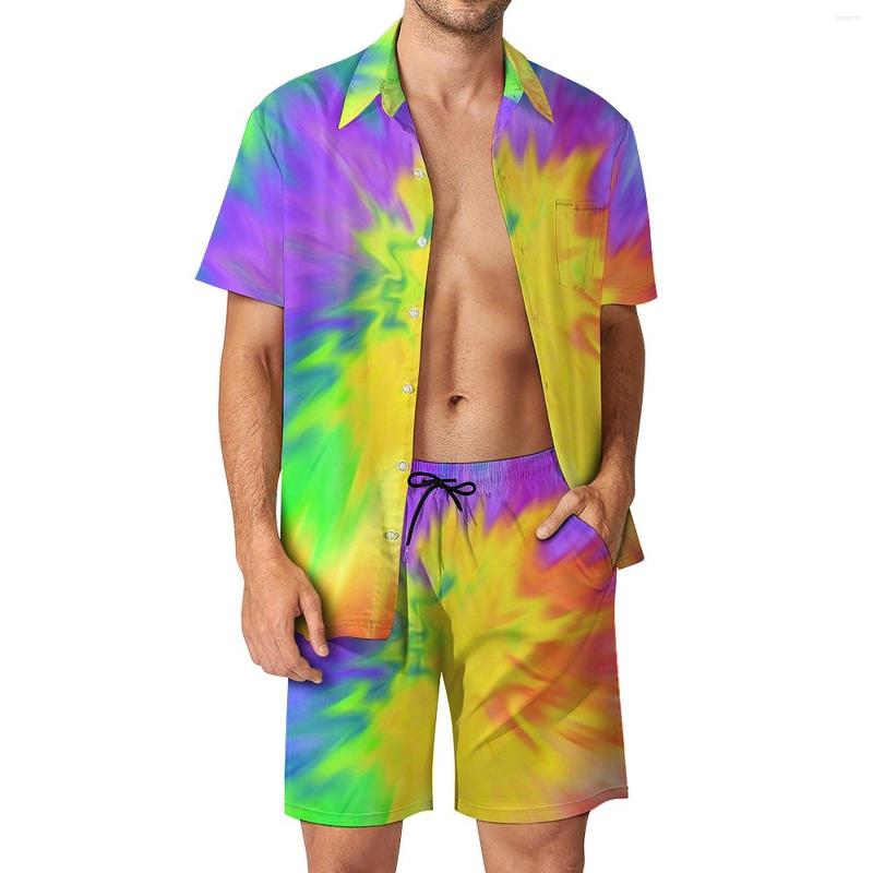 Men's Tracksuits Colorful Tie Dye Men Sets Rainbow Print Casual Shorts Vacation Shirt Set Summer Hawaii Suit Short Sleeves Big Size, Style-19
Men's Tracksuits Colorful Tie Dye Men Sets Rainbow Print Casual Shorts Vacation Shirt Set Summer Hawaii Suit Short Sleeves Big Size, Style-19