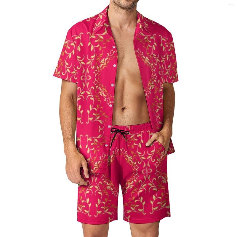 Men's Tracksuits Gold Baroque Men Sets Floral Print Novelty Casual Shirt Set Short-Sleeve Shorts Summer Beach Suit Big Size, Style-2
Men's Tracksuits Gold Baroque Men Sets Floral Print Novelty Casual Shirt Set Short-Sleeve Shorts Summer Beach Suit Big Size, Style-2