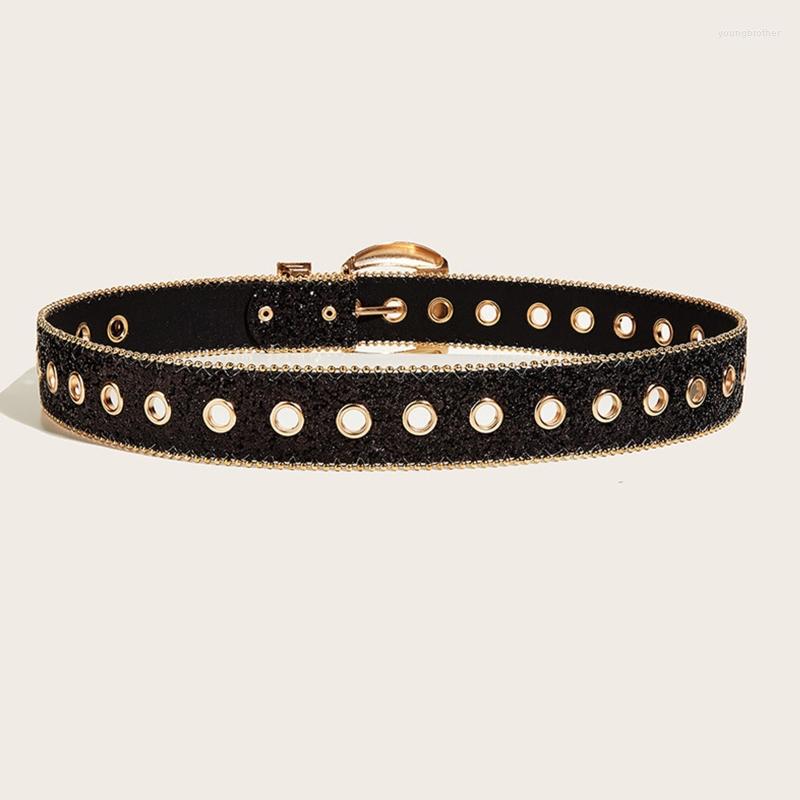 Belts G6DF Vintage Rhinestone Waist For Women Adjustable Belt Cowboy Cowgirl Strap Female Jeans Skirt Waistband, Black 
Belts G6DF Vintage Rhinestone Waist For Women Adjustable Belt Cowboy Cowgirl Strap Female Jeans Skirt Waistband, Black