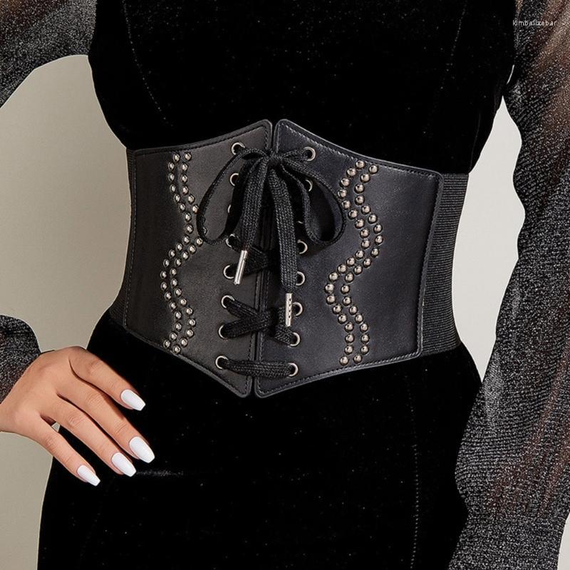 Belts Flexible Waist Belt PU Leathers Easy Matching With Dress Shirt Long Blouse, Black