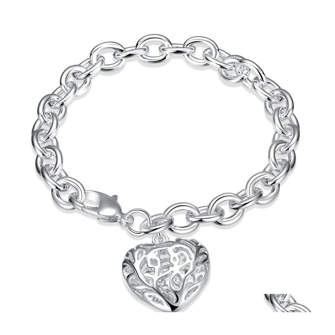 Charm Bracelets Heart Bracelets Women Sier Plated Hollow Pendant Charm High Quality Fashion Bangles Jewelry Drop Delivery Dh7Iq
Charm Bracelets Heart Bracelets Women Sier Plated Hollow Pendant Charm High Quality Fashion Bangles Jewelry Drop Delivery Dh7Iq