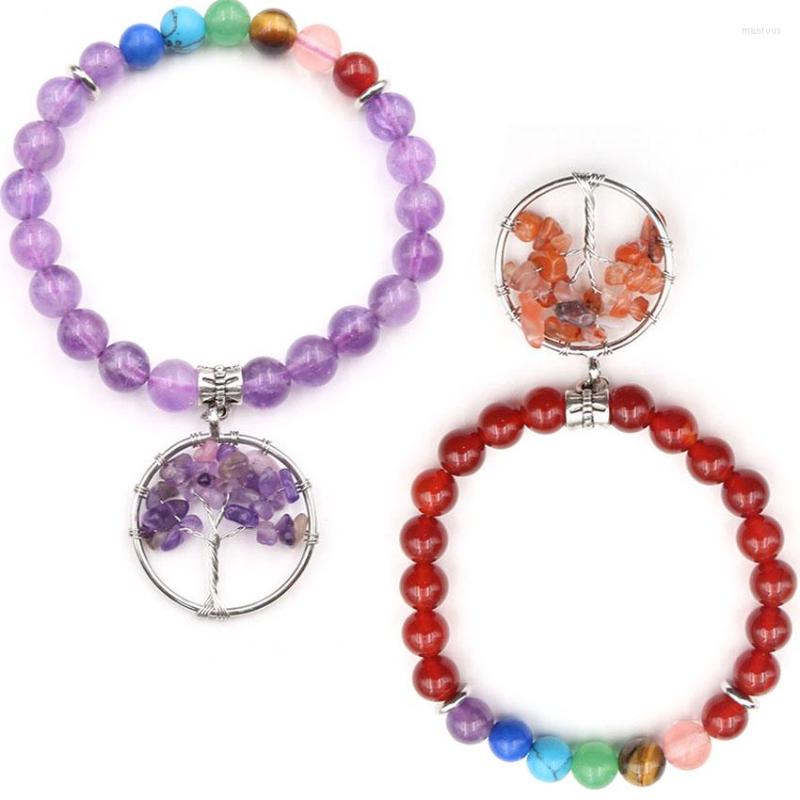 Strand Natural Healing Crystals Beaded Bracelet 7 Chakra Yoga Meditation Stone Bracelets Tree Of Life Stretch For Women Girls
Strand Natural Healing Crystals Beaded Bracelet 7 Chakra Yoga Meditation Stone Bracelets Tree Of Life Stretch For Women Girls
