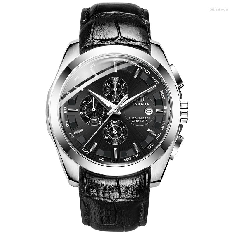 Wristwatches 2022 Automatic Men's Watches Mechanical Watch Multifunctional Real Belt Fashion Trend Business Man
Wristwatches 2022 Automatic Men's Watches Mechanical Watch Multifunctional Real Belt Fashion Trend Business Man