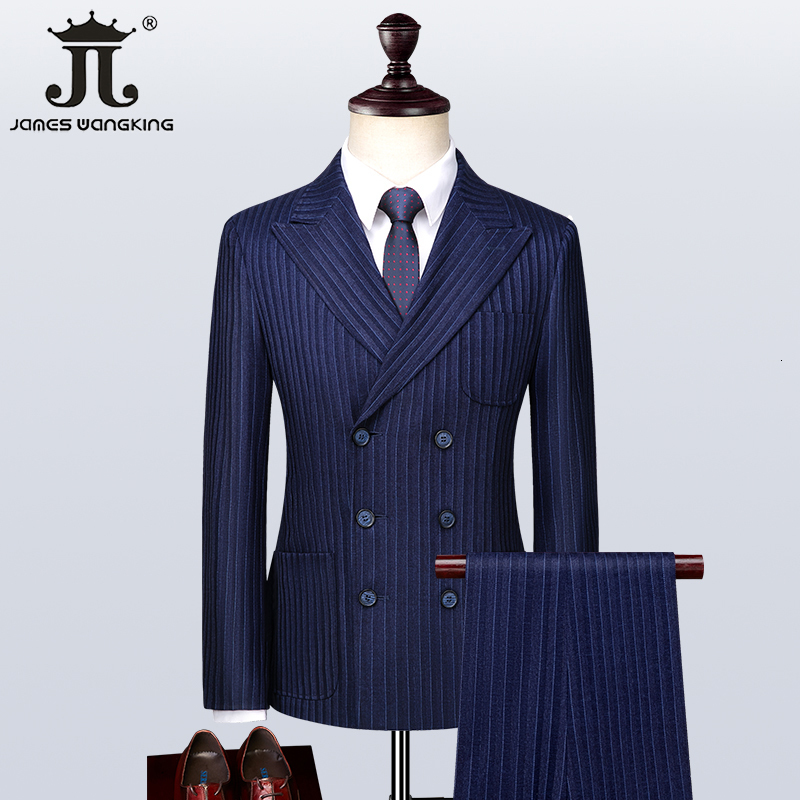 Men's Suits Blazers Blazer Vest Pants Brand Fashion Double Breasted Striped Blue Formal Business Suit Three Piece Groom Wedding Dress 221201
Men's Suits Blazers Blazer Vest Pants Brand Fashion Double Breasted Striped Blue Formal Business Suit Three Piece Groom Wedding Dress 221201