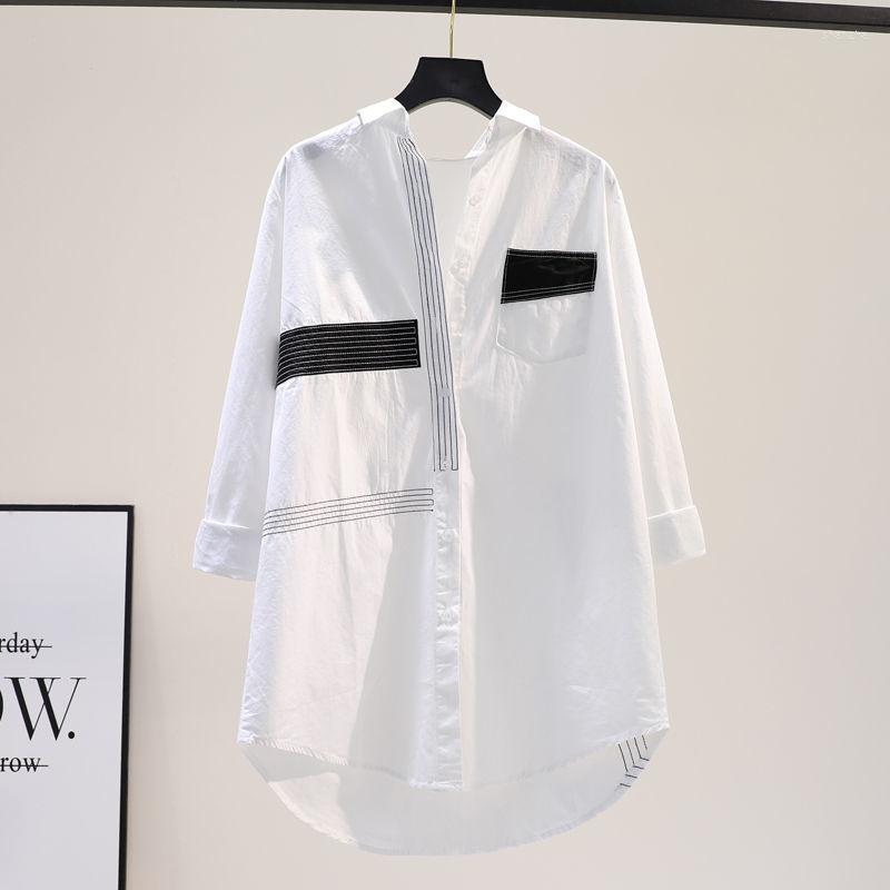 Women' Blouses White And Black Patchwork Women Shirts Summer Vintage 2022 Turn-Down Collar Half Sleeved Loose Casual Female Outwear Tops
Women' Blouses White And Black Patchwork Women Shirts Summer Vintage 2022 Turn-Down Collar Half Sleeved Loose Casual Female Outwear Tops
