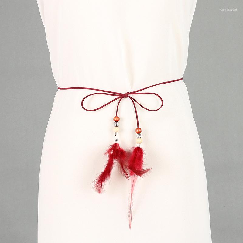 Belts Fashion Tassel Velvet Waist Chain Belt For Women Thin Leather Rope Bohemian Ladies Dress Waistband Decorative Accessories, Pink
Belts Fashion Tassel Velvet Waist Chain Belt For Women Thin Leather Rope Bohemian Ladies Dress Waistband Decorative Accessories, Pink