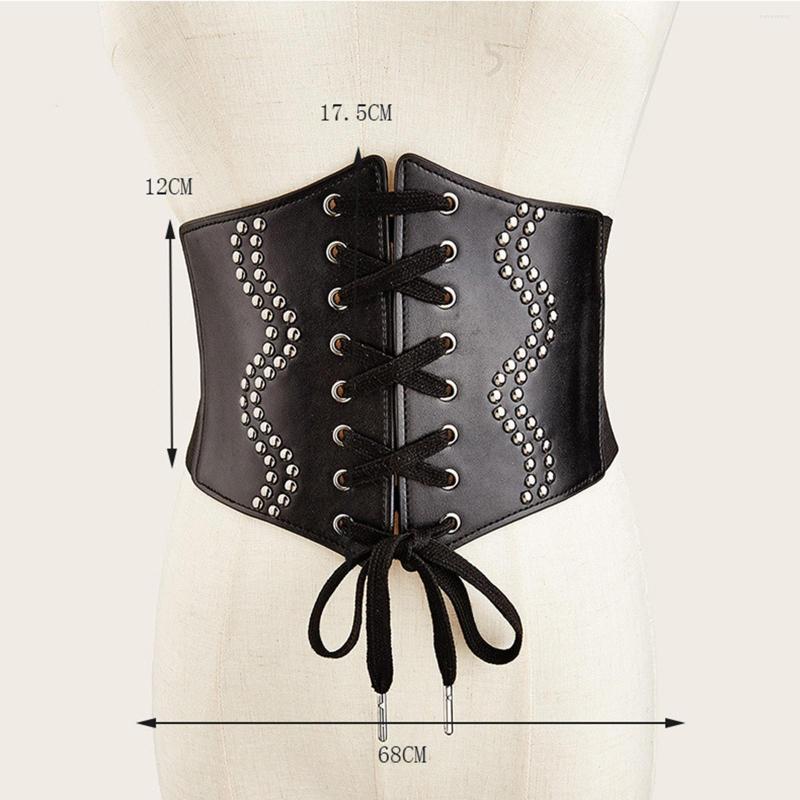 Belts Punk Womens Waist Belt Lace Up Tied Vintage Style Wide Elastic Corset Clothing Accessory For Dress Halloween Dancing Party, Black
Belts Punk Womens Waist Belt Lace Up Tied Vintage Style Wide Elastic Corset Clothing Accessory For Dress Halloween Dancing Party, Black
