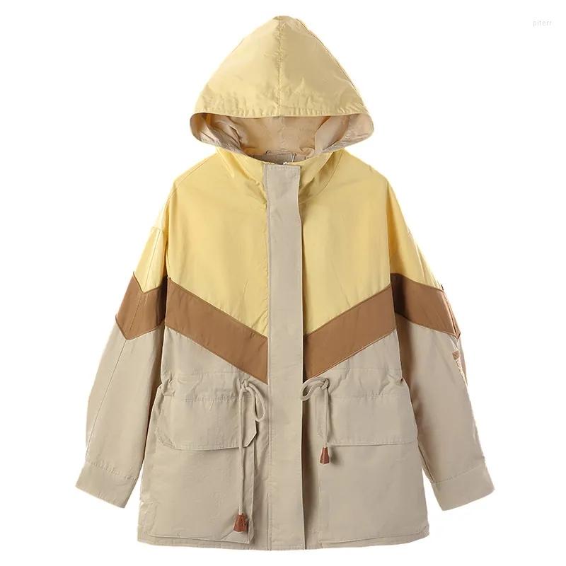 Women' Trench Coats Windbreaker Women' Spring Autumn Coat 2022 Loose Fashion Receiving Waist Casual Zipper Outerwear Hooded Female, Yellow
Women' Trench Coats Windbreaker Women' Spring Autumn Coat 2022 Loose Fashion Receiving Waist Casual Zipper Outerwear Hooded Female, Yellow