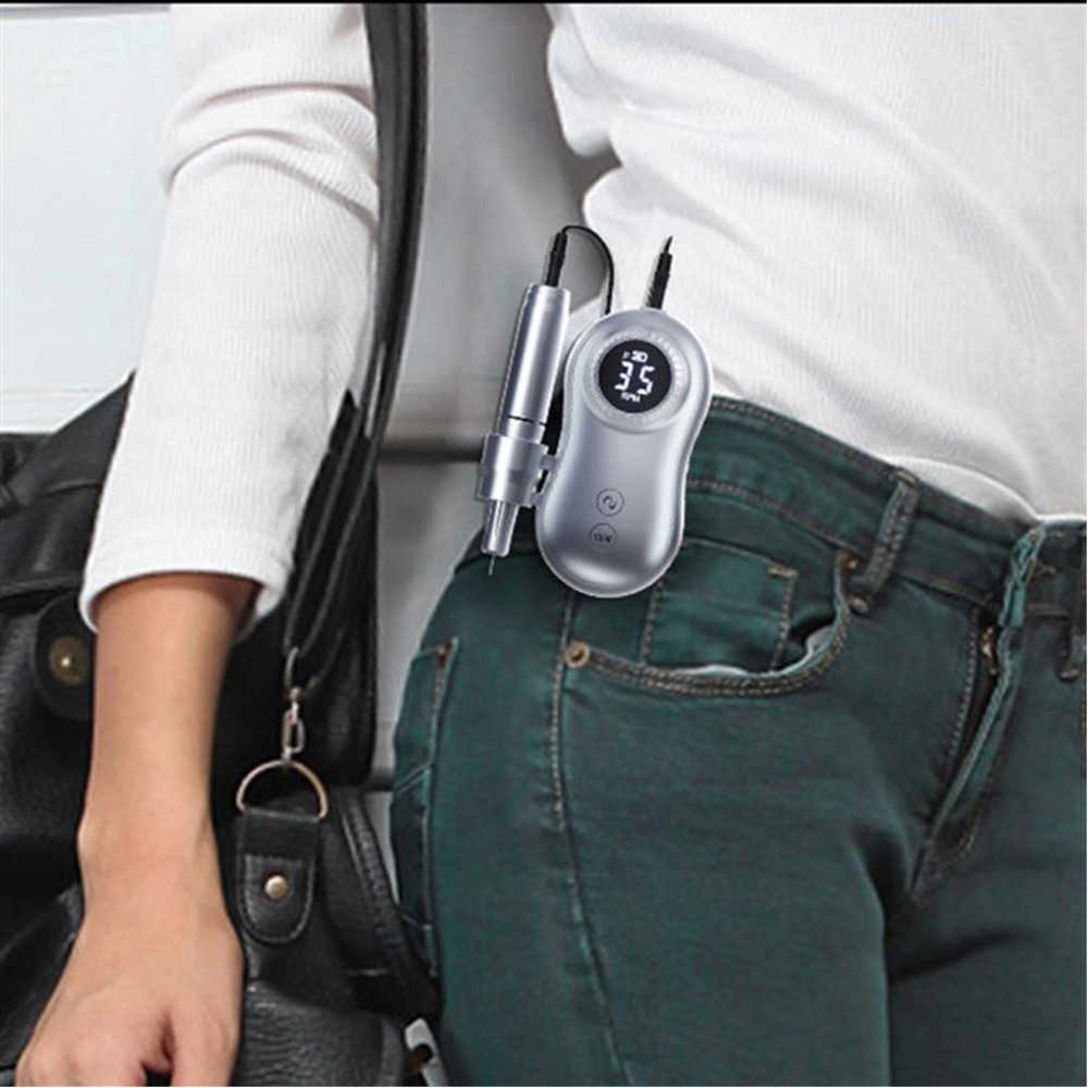 Rechargeable Nail Art Equipment Drill Machine 35000RPM Portable Manicure Drills Remove Nails Cuticle Salon Professional Gel Polish Taladro De Unas