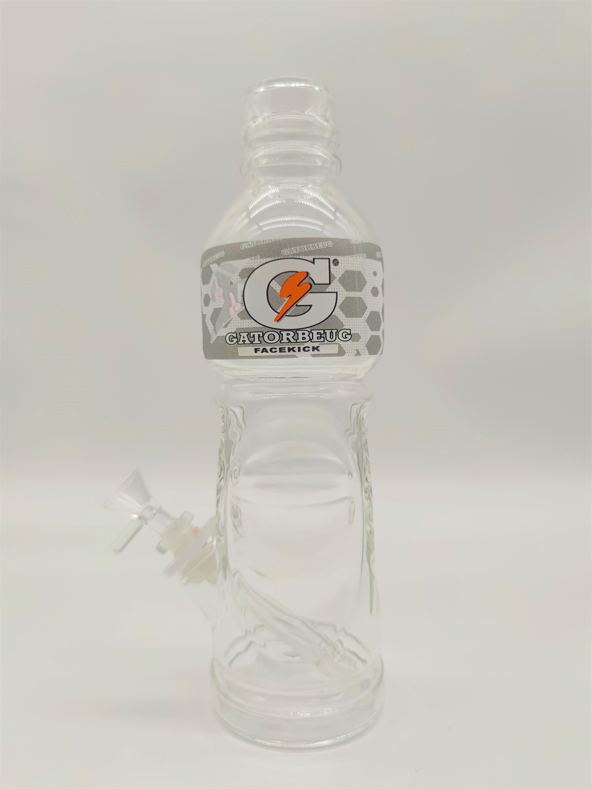 2021 Gatorbeug Heady Bong Clear 10 Inch Glass Bongs Water Pipe Gatorade Drinking Bottle Bong Tobacco Smoking Tube 10MM Bowl Heady Rig Recycler Bubbler Pipes