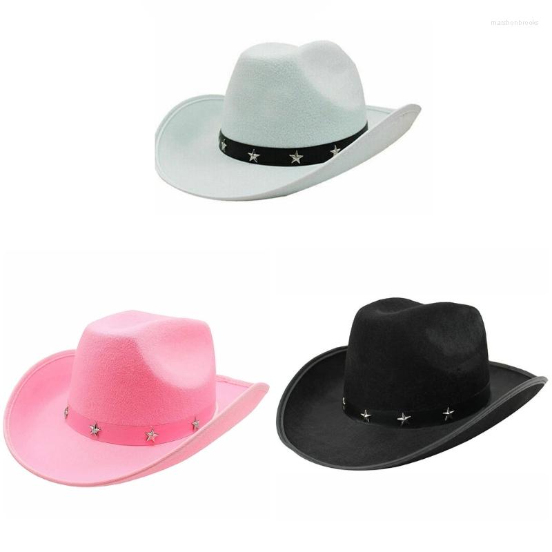 Berets Cowboy Hat Fedora Cowgirl For Bridal Party Bachelorette Hats Props G5AE, White
Berets Cowboy Hat Fedora Cowgirl For Bridal Party Bachelorette Hats Props G5AE, White