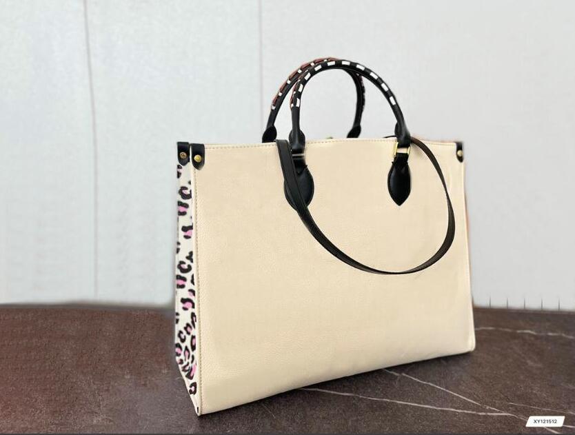 Woman Onthego Totes Handbag Leopard Large Capacity luxury Sac Femme Leather fashions Designers Shoulder Bags Handle Lady Shopping Bag, White embossing
Woman Onthego Totes Handbag Leopard Large Capacity luxury Sac Femme Leather fashions Designers Shoulder Bags Handle Lady Shopping Bag, White embossing