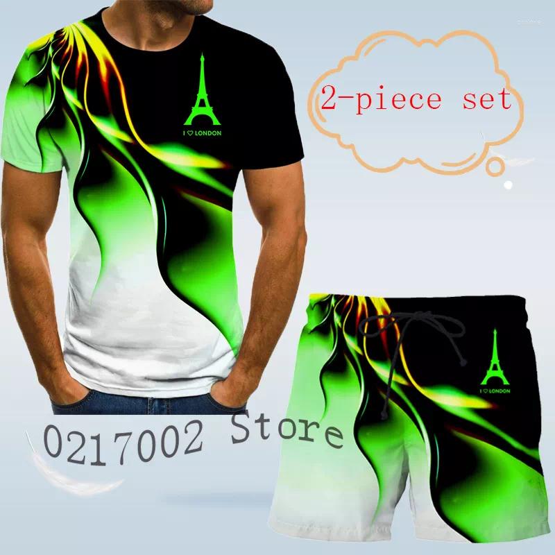 Men's Tracksuits 2022 3D T-shirt Men's Sports Suit Short Sleeve Gradient Printed Shorts 2-piece Street Hip Hop, T-1
Men's Tracksuits 2022 3D T-shirt Men's Sports Suit Short Sleeve Gradient Printed Shorts 2-piece Street Hip Hop, T-1