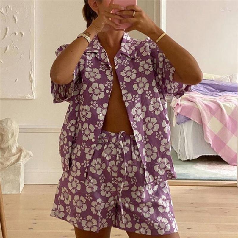 Women' Tracksuits Casual Women Tracksuit Purple Floral Shorts Sets Lounge Wear Short Sleeve Shirt Tops And High Waist Mini Two Piece Set, Blue
Women' Tracksuits Casual Women Tracksuit Purple Floral Shorts Sets Lounge Wear Short Sleeve Shirt Tops And High Waist Mini Two Piece Set, Blue