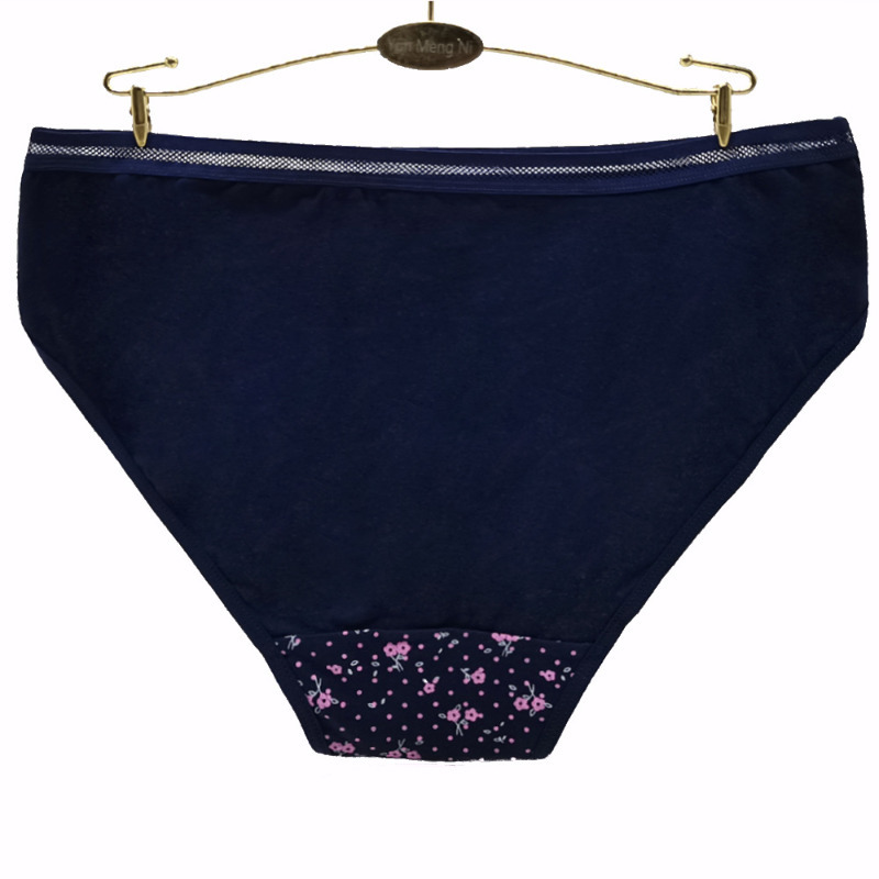 Women's Panties CSYWHS 4pcslot Women's Cotton Print Briefs Big Size Sexi Panties Underwear Female Plus Size Panty Intimate 2xl 3xl 4xl 22120