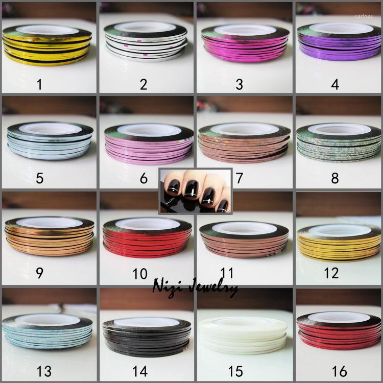 Nail Art Decorations Wholesale 16 Different Colors Width 1mm Length 20m 100pcs Strip Tape Line Decoration Sticker
Nail Art Decorations Wholesale 16 Different Colors Width 1mm Length 20m 100pcs Strip Tape Line Decoration Sticker