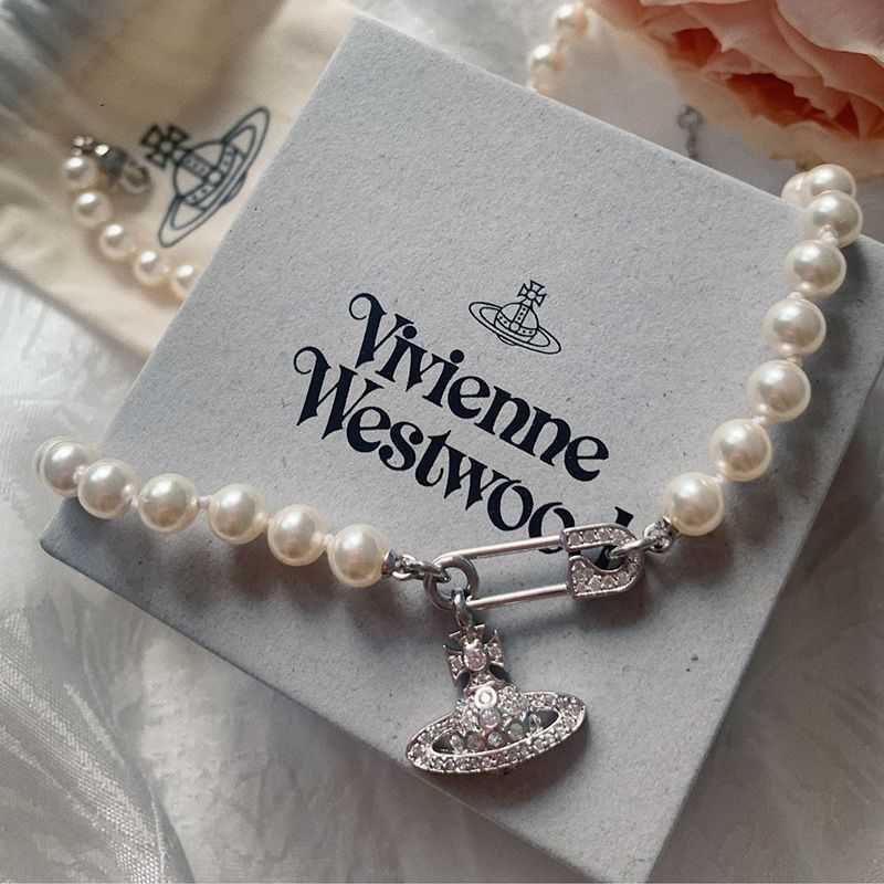 Designer pearl necklaces viviai Empress Pearl Necklace Women's ins Saturn Design Chain
Designer pearl necklaces viviai Empress Pearl Necklace Women's ins Saturn Design Chain