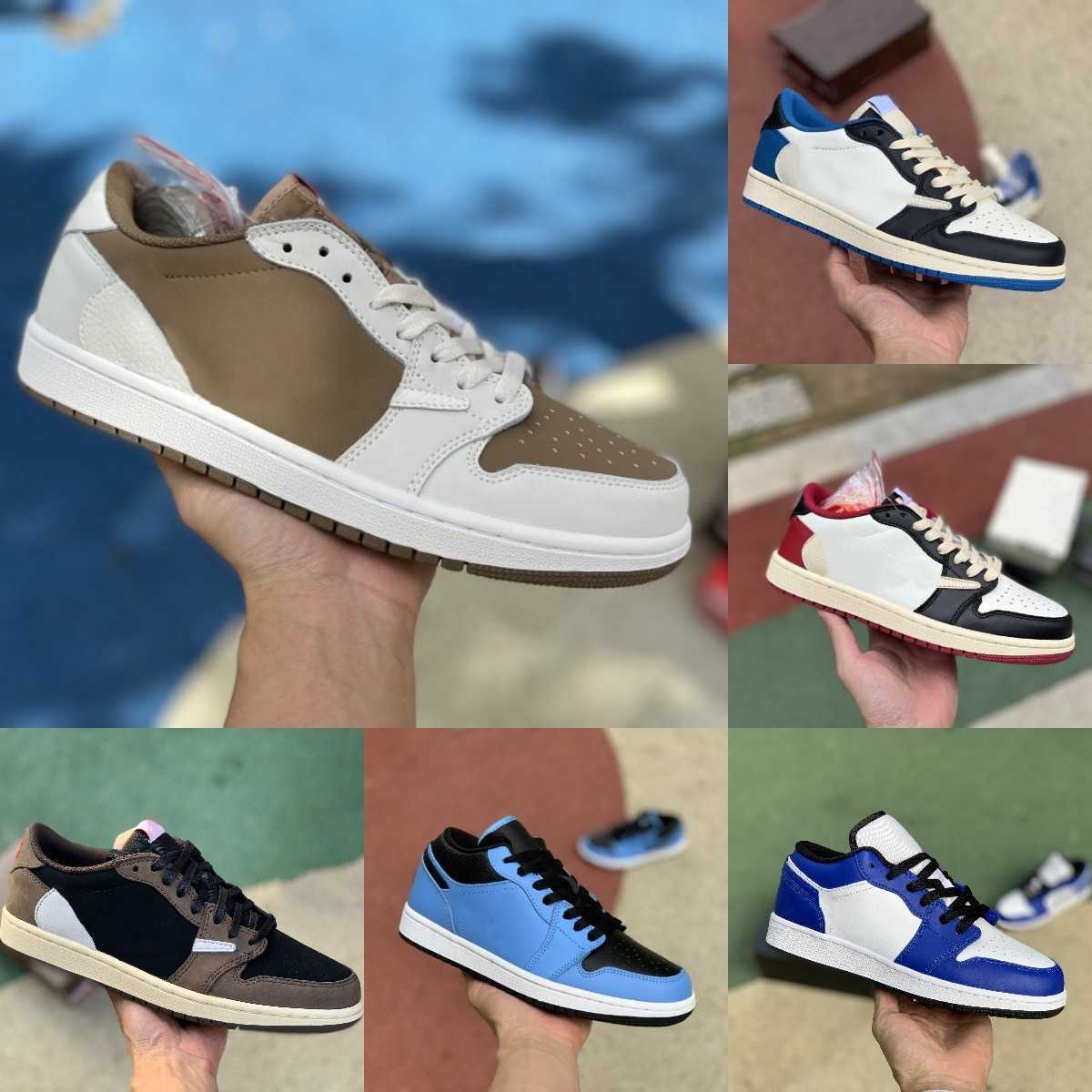 2022 Fragment TS Jumpman X 1 1S Low Basketball Shoes White Brown Red Gold Grey Toe UNC Court Purple Black Shadow Panda Emerald Crimson Tint Designer Sports Sneakers S02, Please contact us
2022 Fragment TS Jumpman X 1 1S Low Basketball Shoes White Brown Red Gold Grey Toe UNC Court Purple Black Shadow Panda Emerald Crimson Tint Designer Sports Sneakers S02, Please contact us
