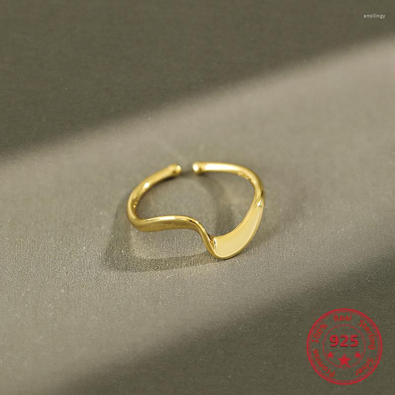 Cluster Rings S925 Sterling Silver Ring Wave Pattern Opening Shape Simple INS Trend Style Personality Female Jewelry
Cluster Rings S925 Sterling Silver Ring Wave Pattern Opening Shape Simple INS Trend Style Personality Female Jewelry