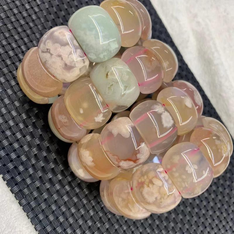 Strand Cherry Blossom Agate Stone Beads Bracelet Natural Gemstone DIY Jewelry Bangle For Woman Gift Wholesale
Strand Cherry Blossom Agate Stone Beads Bracelet Natural Gemstone DIY Jewelry Bangle For Woman Gift Wholesale