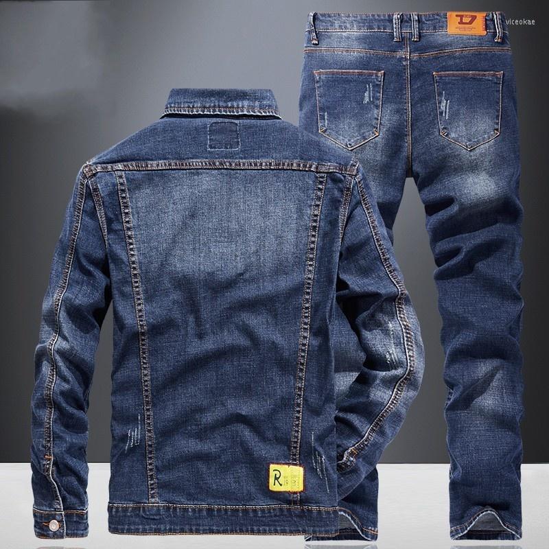 Men's Tracksuits Motorcycle Bikers Denim Two Piece Set Fashion Jacket Jeans Mens Streetwear Spring Long Sleeve Outerwear Pants Matching Sets, Blue
Men's Tracksuits Motorcycle Bikers Denim Two Piece Set Fashion Jacket Jeans Mens Streetwear Spring Long Sleeve Outerwear Pants Matching Sets, Blue