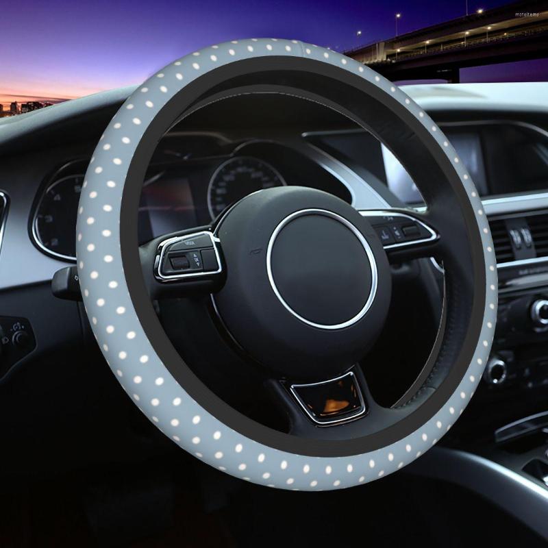 Steering Wheel Covers 38cm Car Cover Blue Dots Universal Car-styling Elastische Accessories
Steering Wheel Covers 38cm Car Cover Blue Dots Universal Car-styling Elastische Accessories
