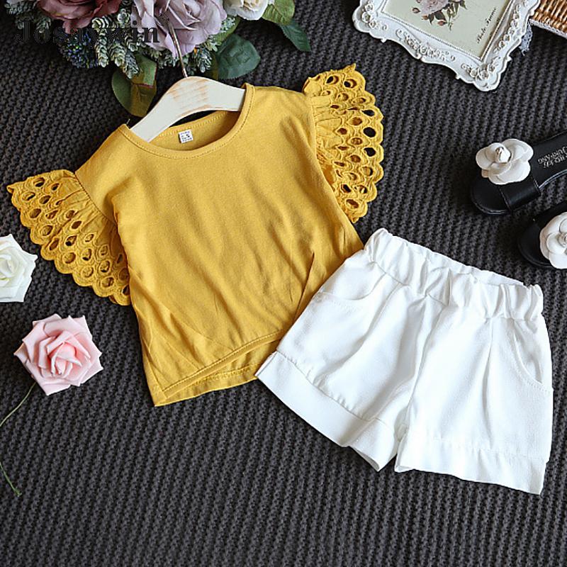Clothing Sets Josaywin Summer Children Suit Girl 2 Pieces Short Sleeve Hollow Out Top Shorts Baby Clothes Piece Set, Yellow
Clothing Sets Josaywin Summer Children Suit Girl 2 Pieces Short Sleeve Hollow Out Top Shorts Baby Clothes Piece Set, Yellow