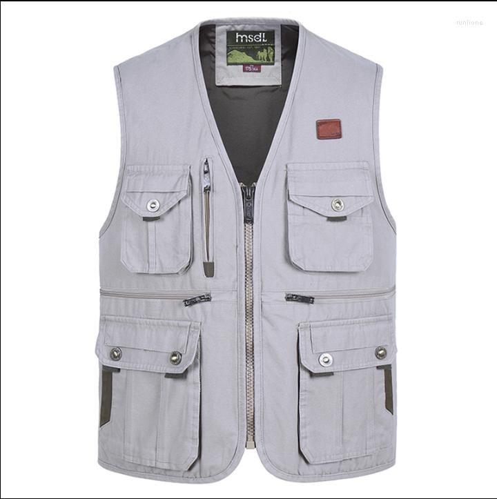 Men's Tank Tops Outdoor Leisure Pography Vest Cotton Canvas Middle-aged And Elderly Reporters Fishing Multi-pocket Large Size Loose, Beige
Men's Tank Tops Outdoor Leisure Pography Vest Cotton Canvas Middle-aged And Elderly Reporters Fishing Multi-pocket Large Size Loose, Beige