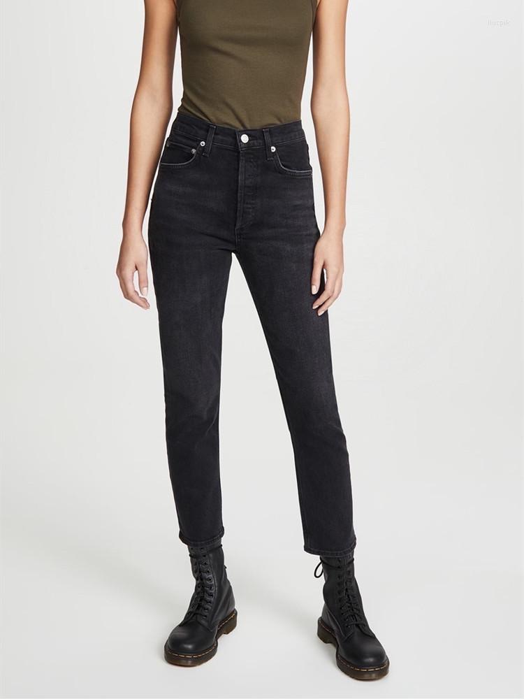 Women's Jeans Early Autumn Women's Cotton High Waist Slim Fashion 2022 Zipper Ladies Denim Ankle-length Pants
Women's Jeans Early Autumn Women's Cotton High Waist Slim Fashion 2022 Zipper Ladies Denim Ankle-length Pants