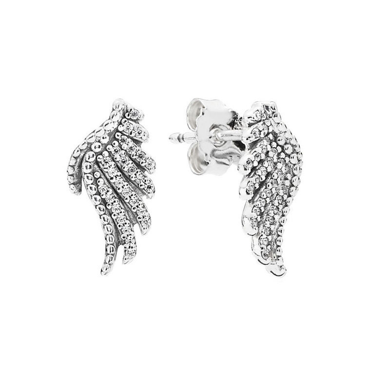 Sparkling Wings Stud Earrings Authentic Sterling Silver with Original Box for Pandora CZ diamond Fashion Wedding Party Jewelry For Women Girls Factory wholesale
Sparkling Wings Stud Earrings Authentic Sterling Silver with Original Box for Pandora CZ diamond Fashion Wedding Party Jewelry For Women Girls Factory wholesale