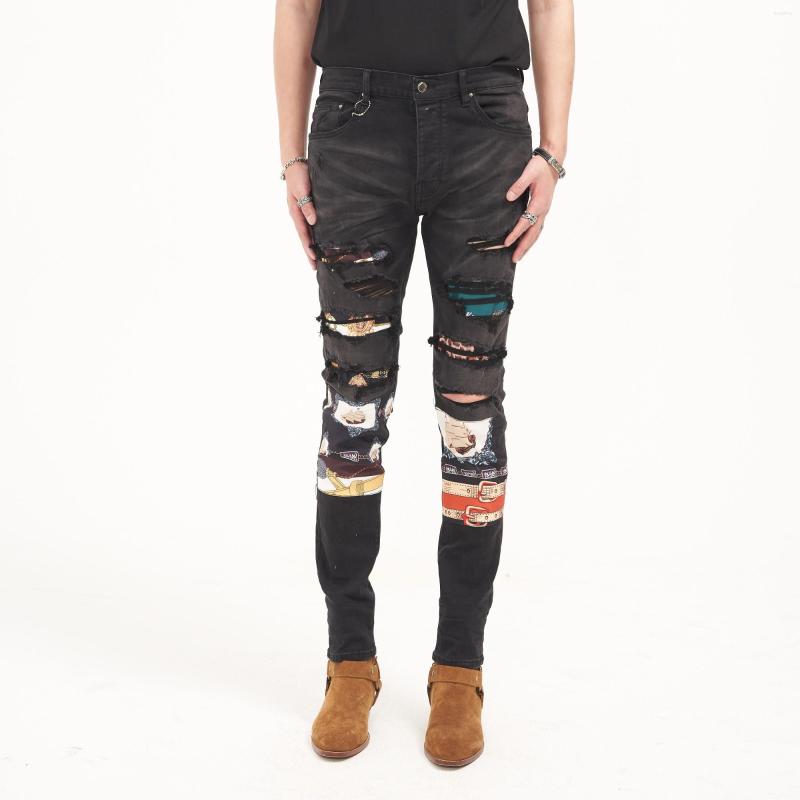 Men's Jeans Fashion Zc254 Men's 2022 Runway Luxury European Design Party Style Clothing, Black
Men's Jeans Fashion Zc254 Men's 2022 Runway Luxury European Design Party Style Clothing, Black
