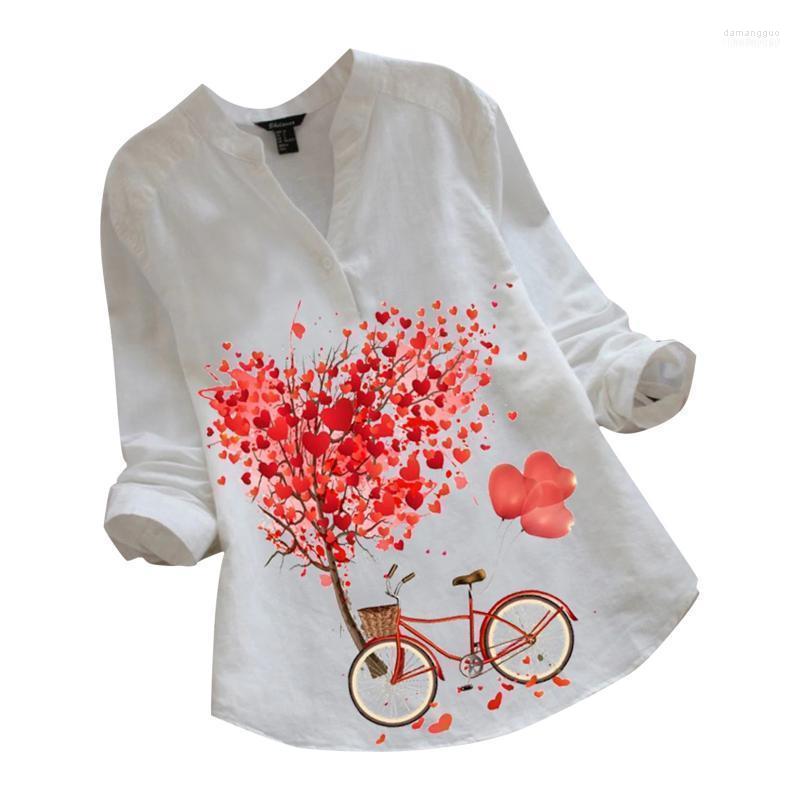 Women's Blouses Women's & Shirts Vintage Cotton Linen Top Celmia 2022 Autumn Women Long Sleeve Print Buttons Loose Blusas Femininas, White
Women's Blouses Women's & Shirts Vintage Cotton Linen Top Celmia 2022 Autumn Women Long Sleeve Print Buttons Loose Blusas Femininas, White