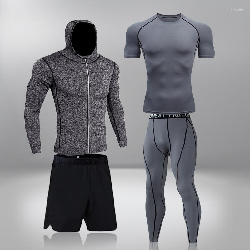 Men' Tracksuits 4 Pcs Men' Sportswear Short Sleeve T-Shirt Athletic Wear Compression Suit Gym Elastic Tracksuit Jogging Leggings, 4-piece short sleeve
Men' Tracksuits 4 Pcs Men' Sportswear Short Sleeve T-Shirt Athletic Wear Compression Suit Gym Elastic Tracksuit Jogging Leggings, 4-piece short sleeve