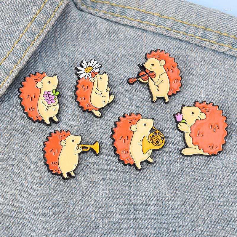 Brooches Hedgehog Small Daisy Flower Brooch Cartoon Animal Exquisite And Cute Shape Gift For Kids
Brooches Hedgehog Small Daisy Flower Brooch Cartoon Animal Exquisite And Cute Shape Gift For Kids