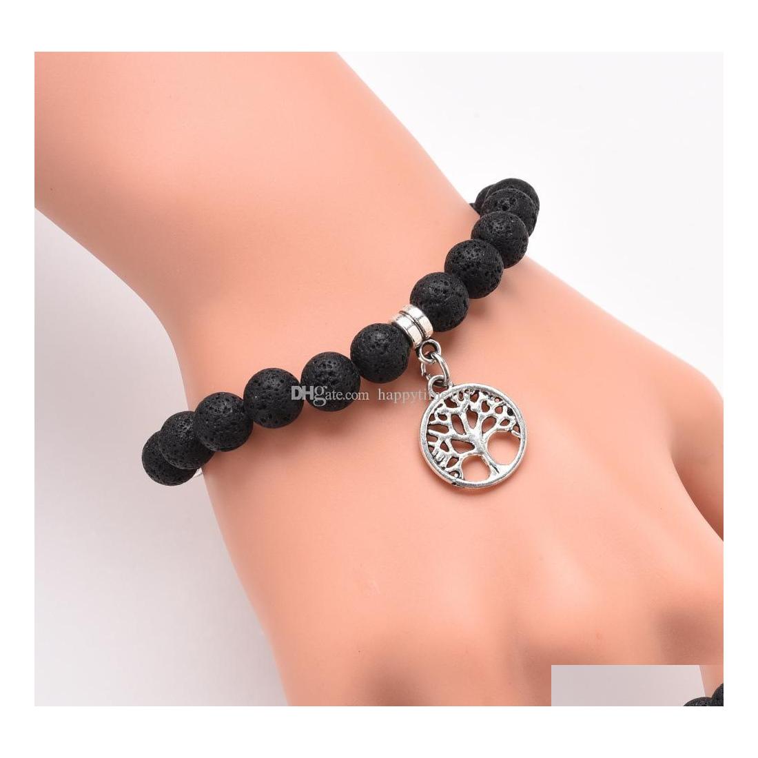 Beaded Tree Of Life Charm Bracelets For Women Men Lava Rock White Turquoise Black Agate Natural Stone Beads Chains Fashion 7 Chakra Dhagh
Beaded Tree Of Life Charm Bracelets For Women Men Lava Rock White Turquoise Black Agate Natural Stone Beads Chains Fashion 7 Chakra Dhagh