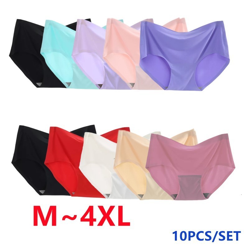 Women's Panties 10PCSSet Seamless Women's Panties Breathable Comfortable Underwear Smooth Silk Briefs Female Lingerie Sports Underpants M4XL 221202, Set 11
Women's Panties 10PCSSet Seamless Women's Panties Breathable Comfortable Underwear Smooth Silk Briefs Female Lingerie Sports Underpants M4XL 221202, Set 11