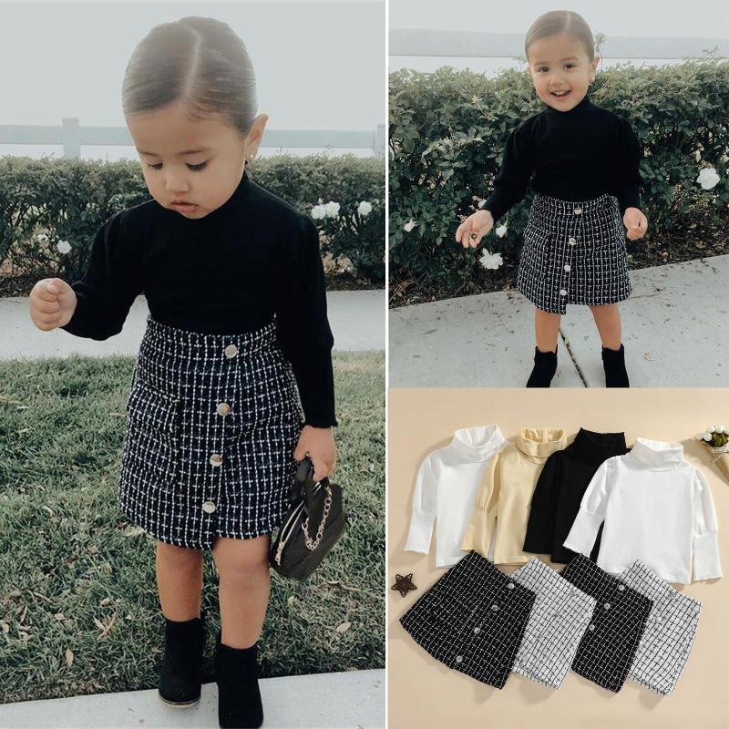 Clothing Sets Toddler Kids Baby Girls Casual Clothes Fashion Turtleneck T-shirt Tops Plaid Mini Skirt 2Pcs Outfits Set Year, Multicolor
Clothing Sets Toddler Kids Baby Girls Casual Clothes Fashion Turtleneck T-shirt Tops Plaid Mini Skirt 2Pcs Outfits Set Year, Multicolor