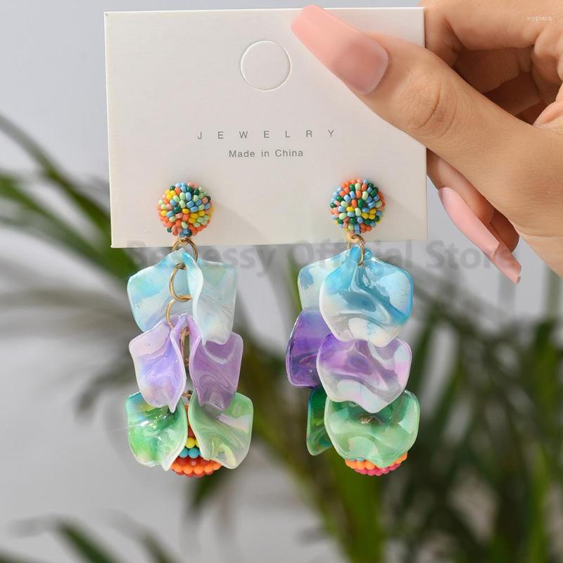 Dangle Earrings Cute Sweet For Women Acrylic Flowers Big Petals Round Beads Tassel Long Pendientes Boho Creative Fairy Fashion Jewelry
Dangle Earrings Cute Sweet For Women Acrylic Flowers Big Petals Round Beads Tassel Long Pendientes Boho Creative Fairy Fashion Jewelry