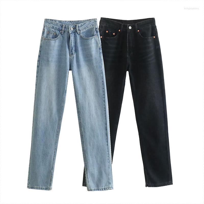 Women's Jeans ZATRHMBM Women 2022 Fashion Slim Fit Flare Vintage Side Pocket Zip High Waist Denim Female Ankle Trousers Mujer, Black
Women's Jeans ZATRHMBM Women 2022 Fashion Slim Fit Flare Vintage Side Pocket Zip High Waist Denim Female Ankle Trousers Mujer, Black