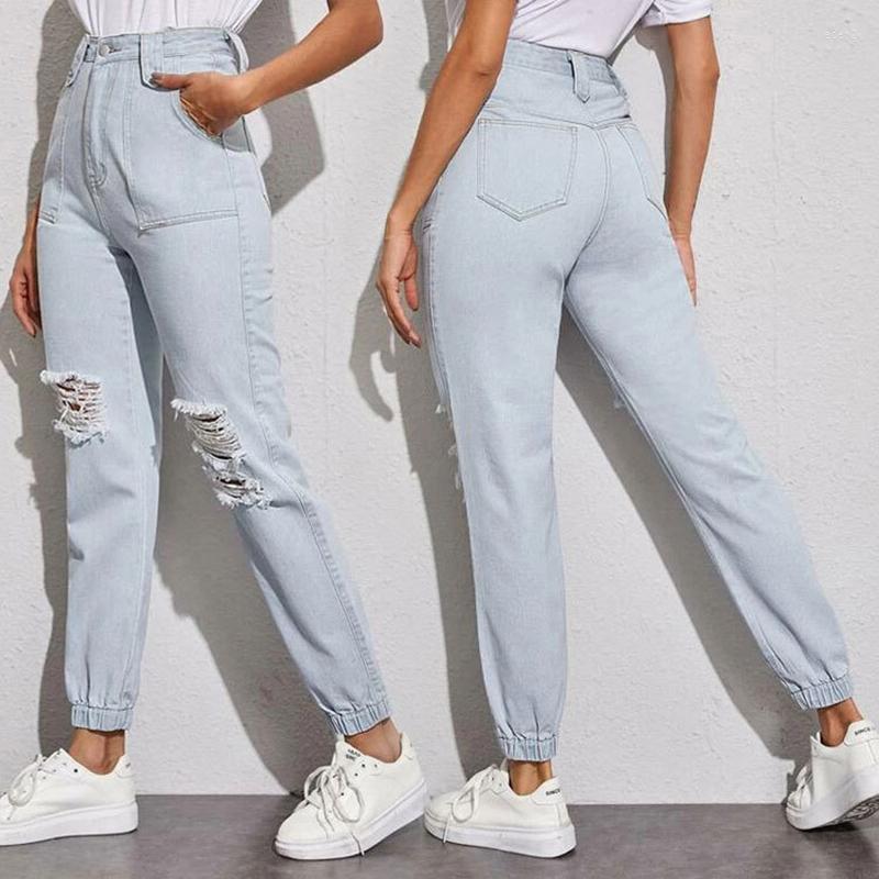 Women's Jeans Streetwear Denim Harem Pants High Waist Hole Ripped Women Washed Boyfriend Femme Trousers Cowboy, Light blue
Women's Jeans Streetwear Denim Harem Pants High Waist Hole Ripped Women Washed Boyfriend Femme Trousers Cowboy, Light blue