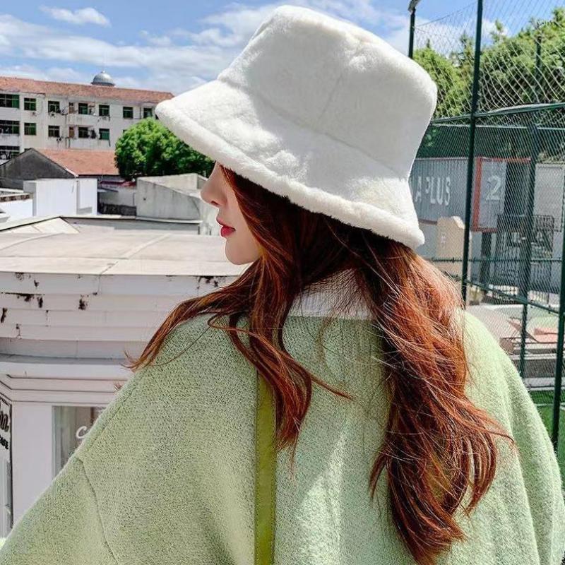 Berets Women's Winter Faux Fur Fuzzy Bucket Hat Girls Solid Thickened Soft Warm Fishing Cap Outdoor Vacation Fisherman Ladies, Black
Berets Women's Winter Faux Fur Fuzzy Bucket Hat Girls Solid Thickened Soft Warm Fishing Cap Outdoor Vacation Fisherman Ladies, Black