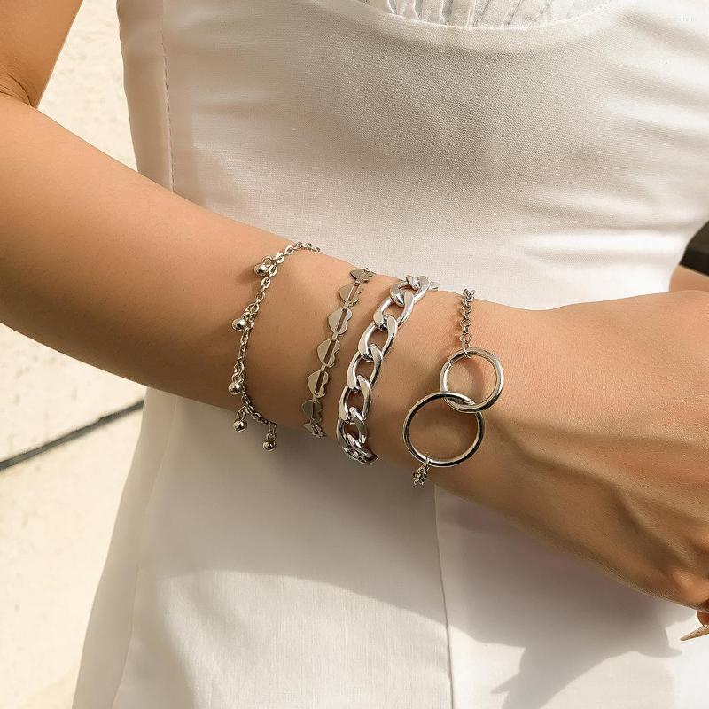 Link Bracelets Geometric Alloy Peach Heart Aluminum Chain Set Bracelet European And American Style Metal Bead Jewelry Women's
Link Bracelets Geometric Alloy Peach Heart Aluminum Chain Set Bracelet European And American Style Metal Bead Jewelry Women's