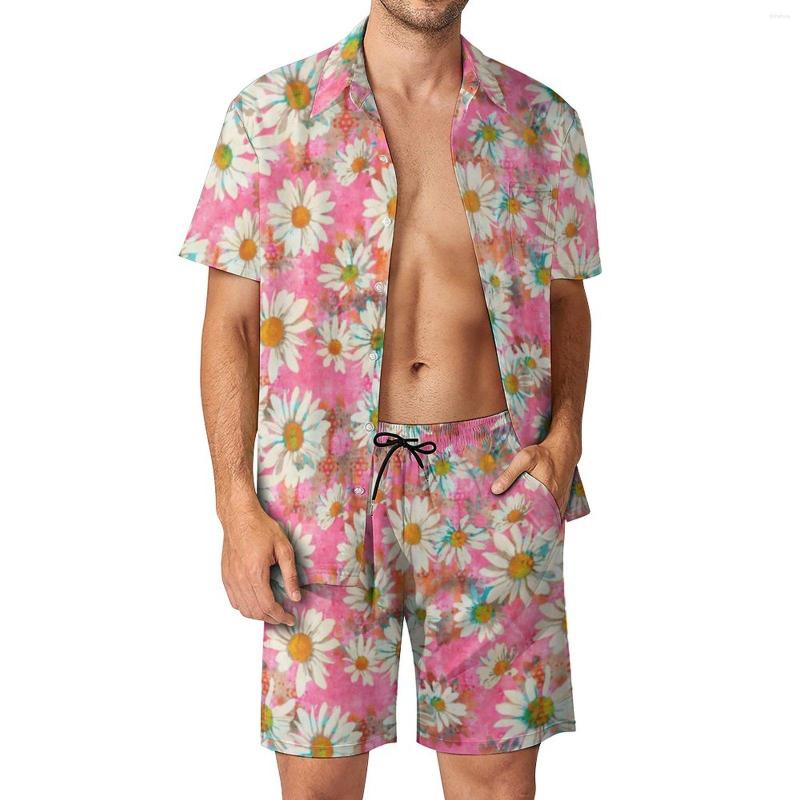 Men's Tracksuits White Daisy Men Sets Pink Floral Print Casual Shirt Set Fashion Beachwear Shorts Summer Suit Two-piece Big Size 2XL 3XL, Style
Men's Tracksuits White Daisy Men Sets Pink Floral Print Casual Shirt Set Fashion Beachwear Shorts Summer Suit Two-piece Big Size 2XL 3XL, Style