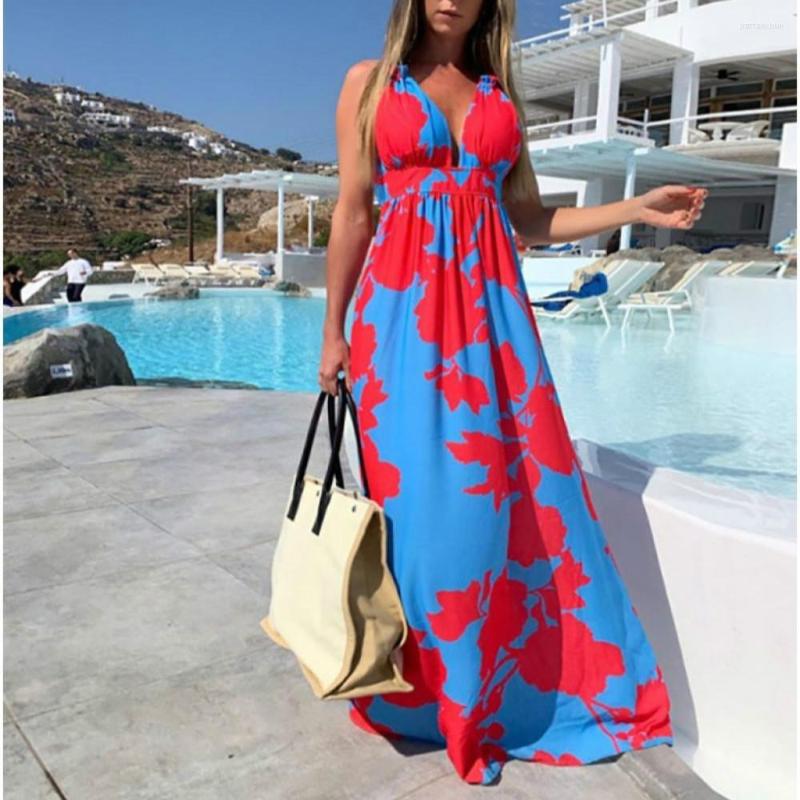 Casual Dresses Women' Long Skirt 2022 Europe And America Spring Summer Bohemian Printed V-Neck Sleeveless Dress, Photo color
Casual Dresses Women' Long Skirt 2022 Europe And America Spring Summer Bohemian Printed V-Neck Sleeveless Dress, Photo color